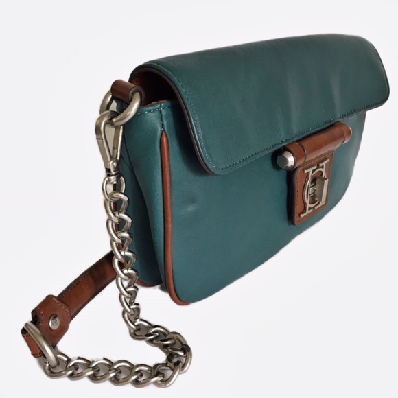 Olivia Harris Leather Shoulder Bag - Picture 2 of 8